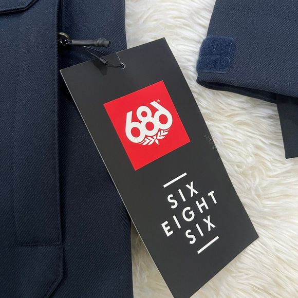 686 Prime Snowboard Ski ETEX  Jacket KCR947C Navy Twill Men Size M NWT - Picture 3 of 12